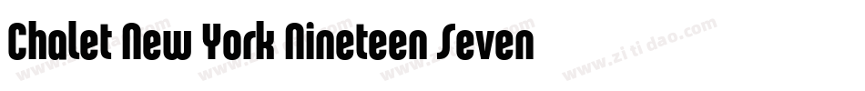 Chalet New York Nineteen Seventy字体转换